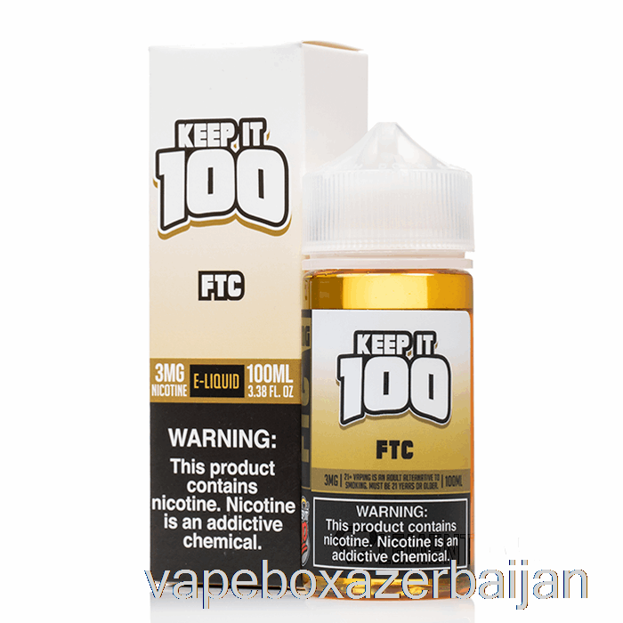 E-Juice Vape FTC - Keep It 100 E-Liquid - 100mL 6mg